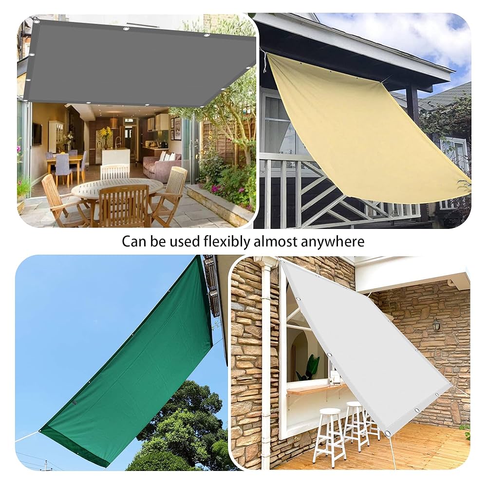 Amazon.co.jp: 日除け シェード 2.7 x 3.8 m 駐車場タープ 防水